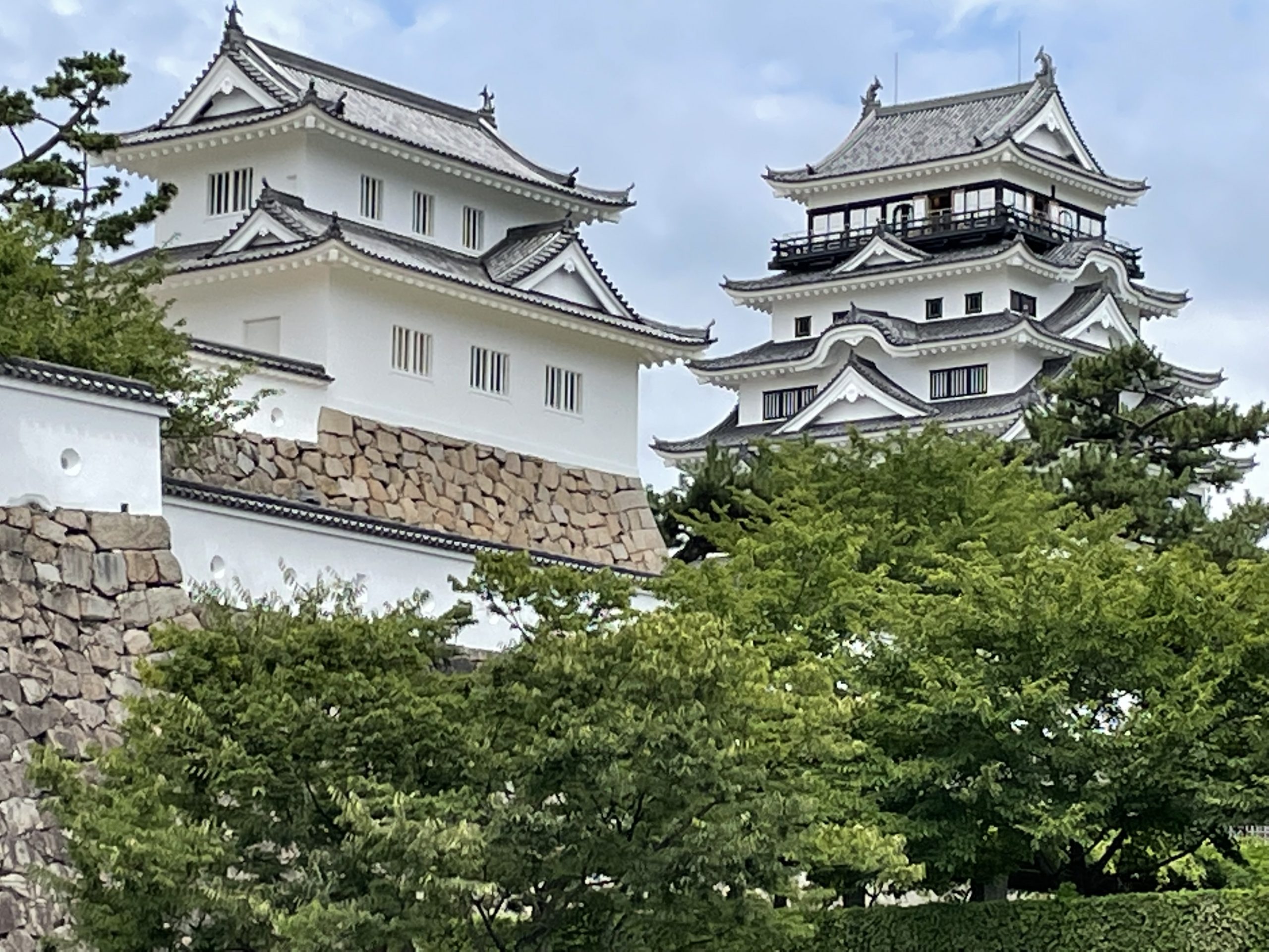 福山市のシンボル：福山城の改修中 です 楽しみですね どんな福山城になるんでしょう